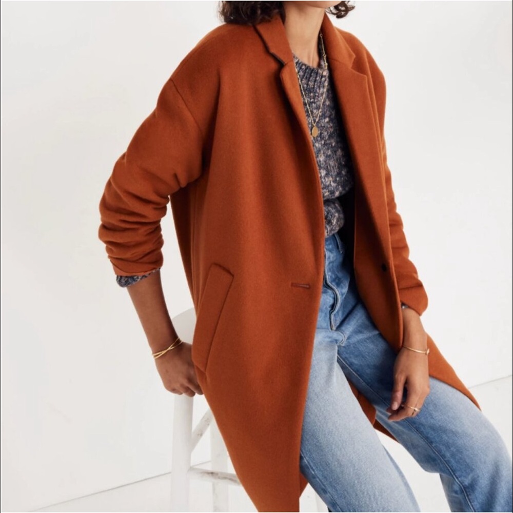 New Madewell Women's Burnt Orange Coat